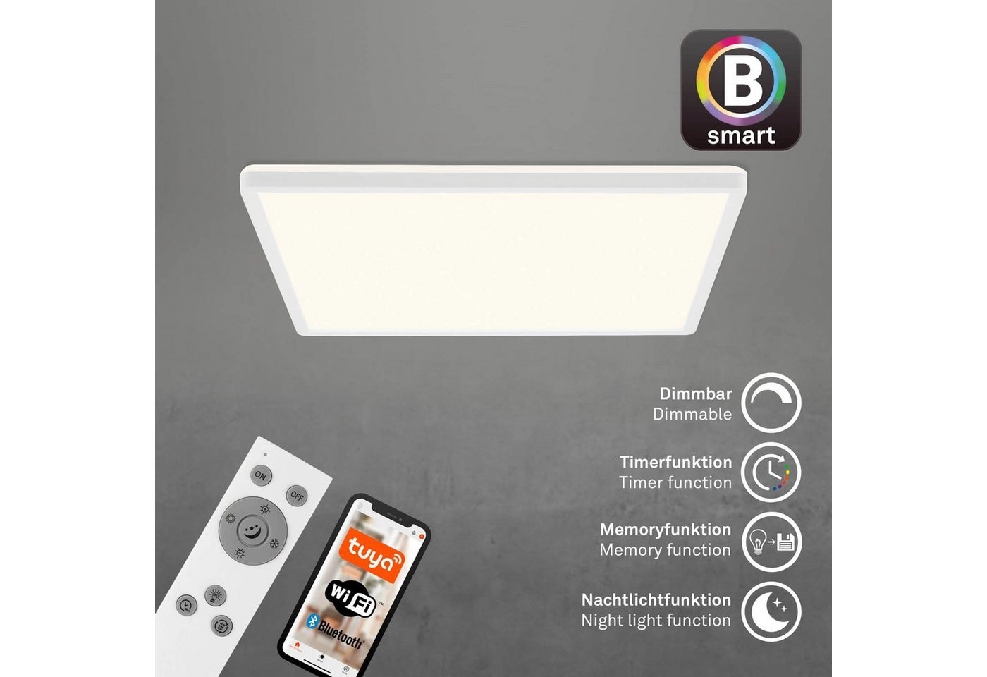 CCT LED Panel, 42 cm, 22 W, 3000 lm, Weiß