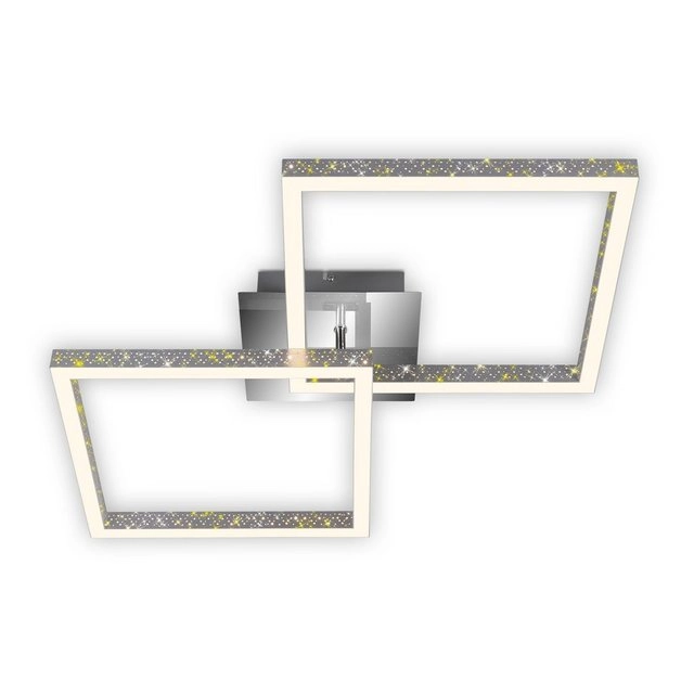 LED Deckenleuchte, 52 cm, LED-Platine  20 W, 2000 lm, alu-chrom