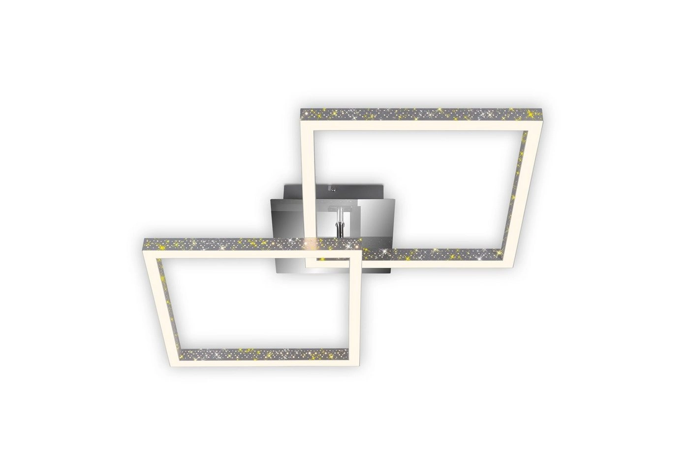 LED Deckenleuchte, 52 cm, LED-Platine  20 W, 2000 lm, alu-chrom