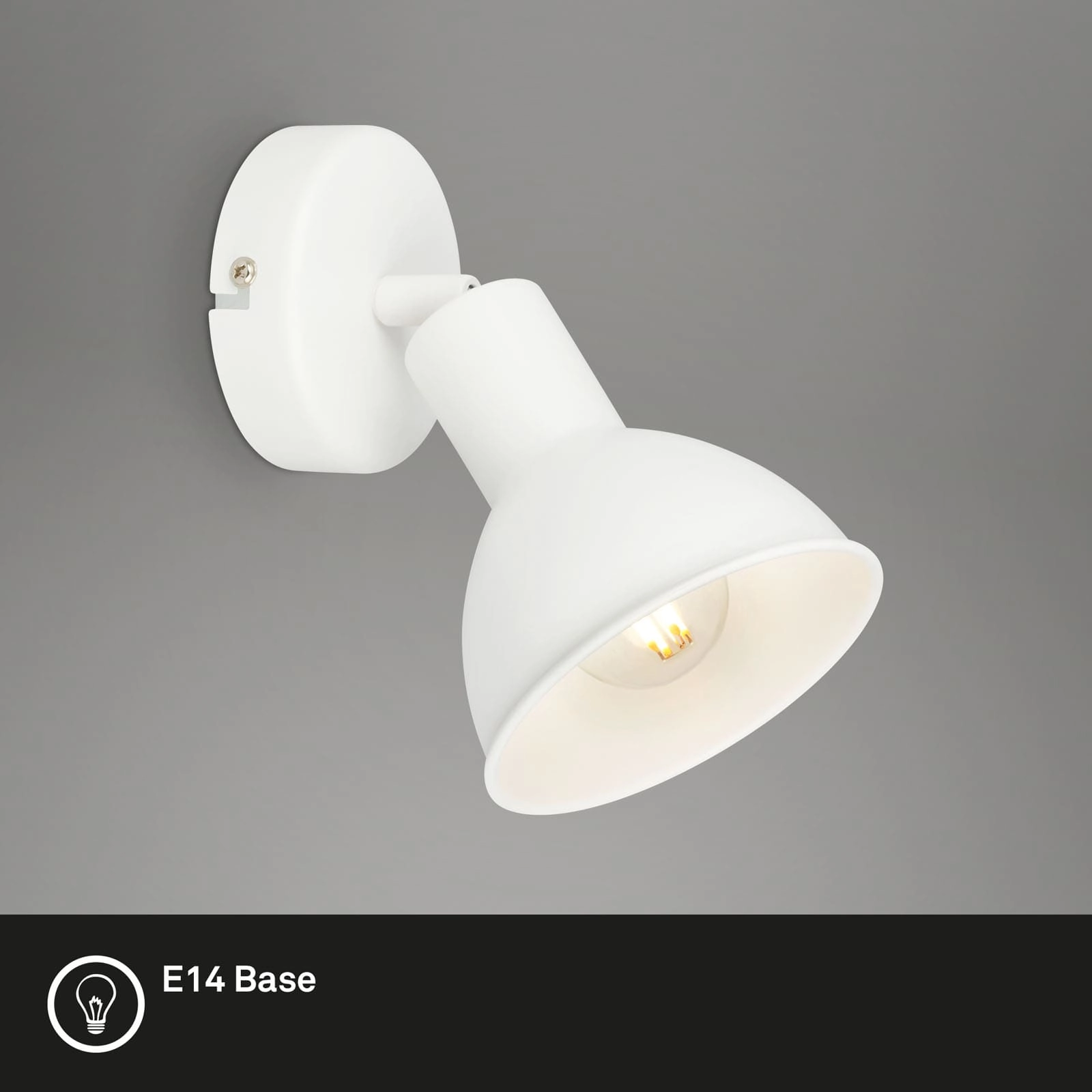 Spot, Ø9 cm, 1x E14, weiß