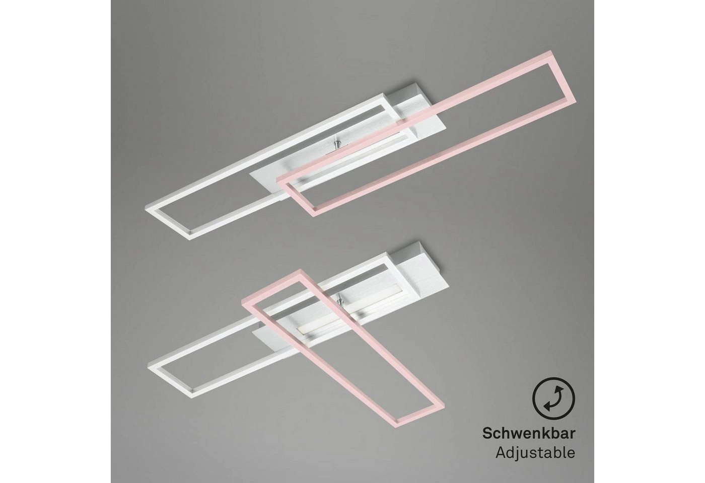 LED Deckenleuchte, 82,7 cm, 40 W, 4400 lm, Aluminium