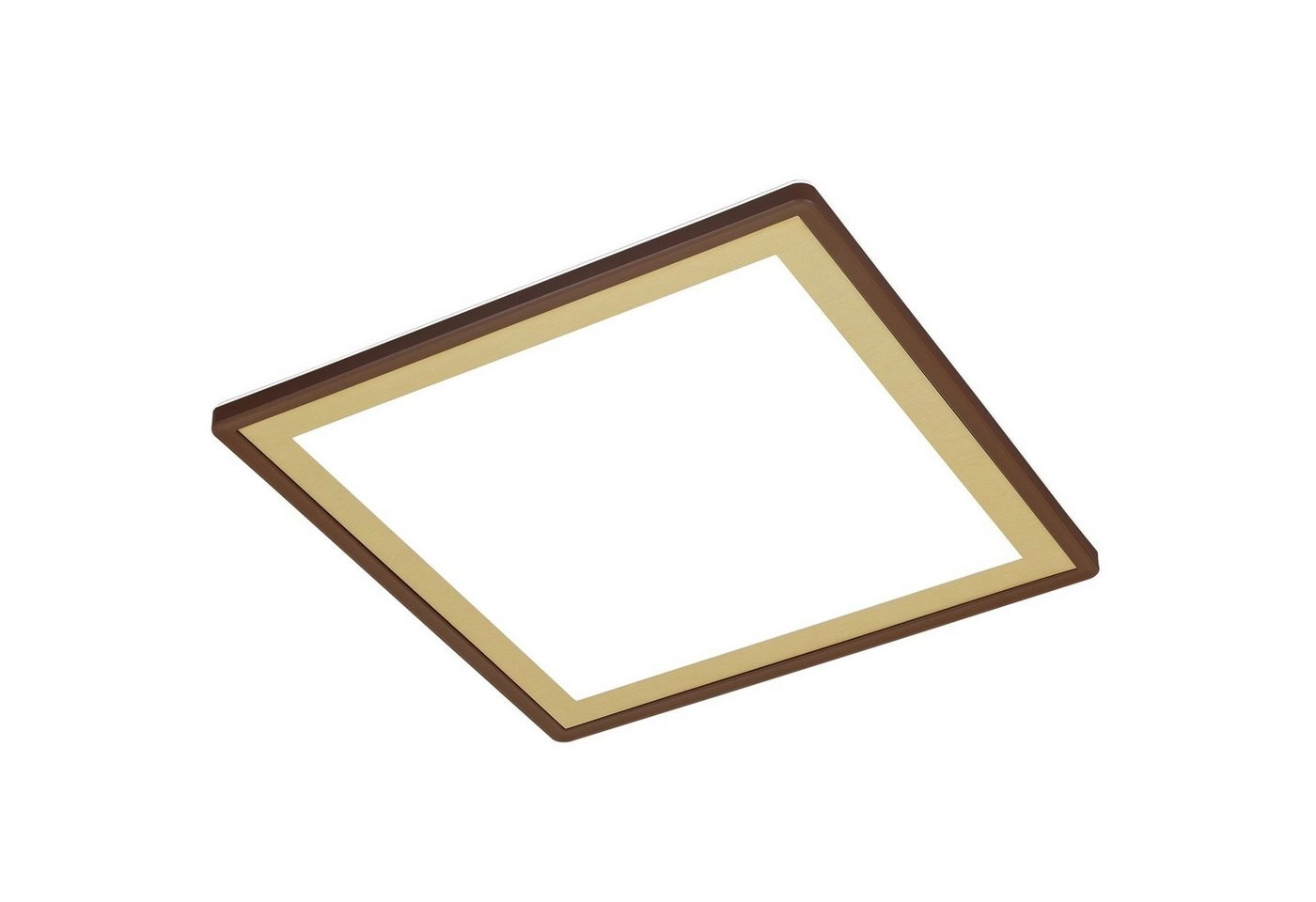 Ultraflaches LED Panel mit LED Backlight, 48 cm, 1x LED, 18 W, 2400 lm, braun-gold