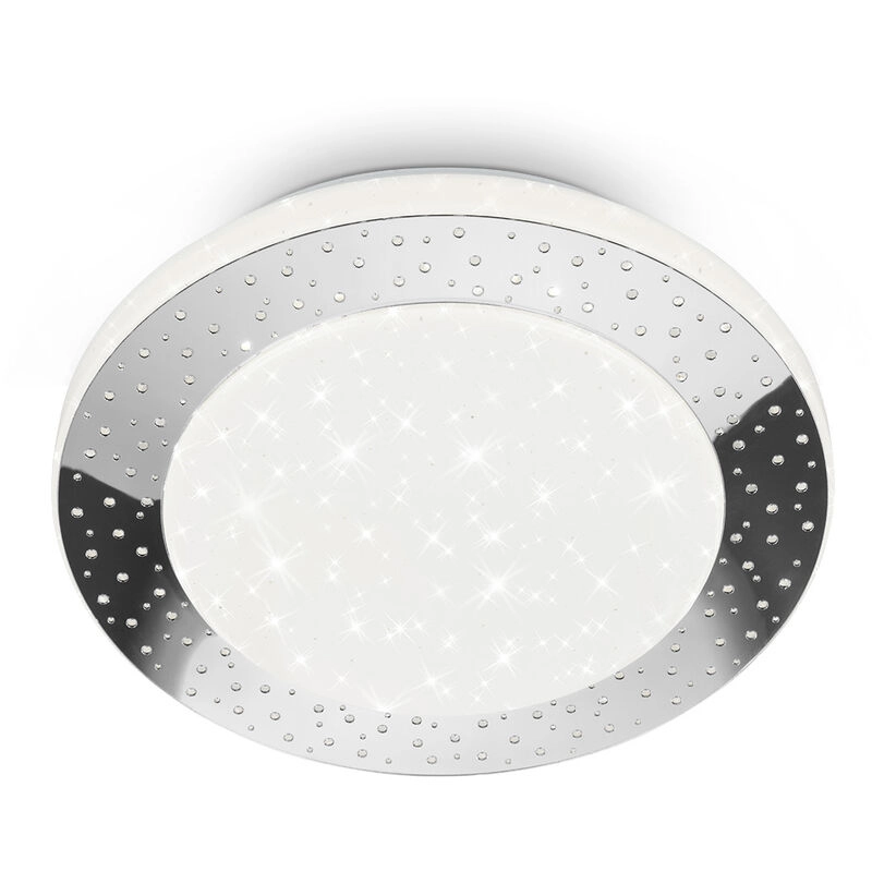 LED-Deckenleuchte, Ø 28 cm, LED-Platine, 15 W, 1600 lm, chrom