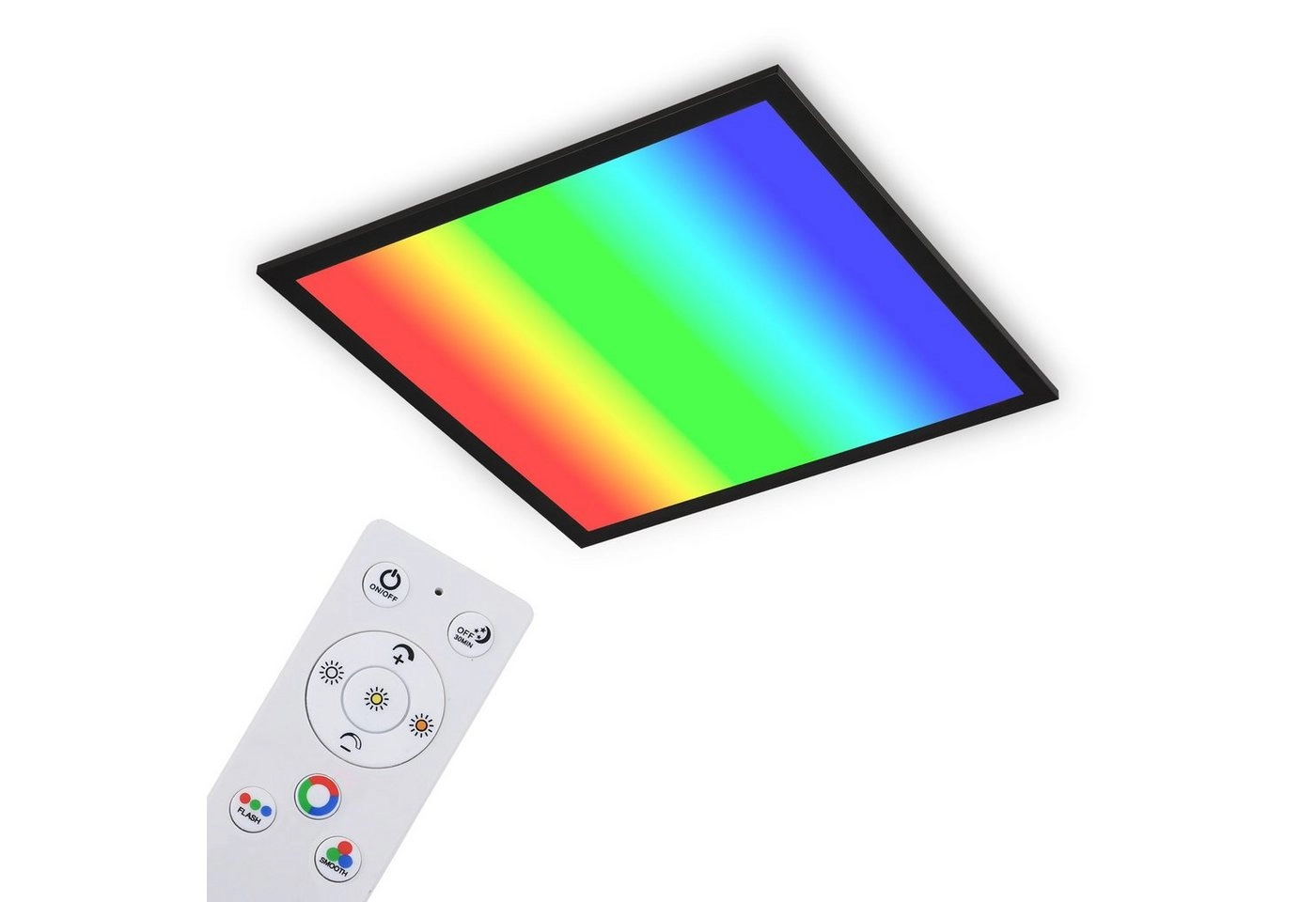 CCT LED Panel, 44,5 cm, 24 W, 2500 lm, schwarz