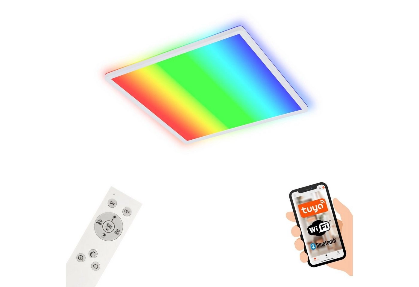 B smart RGB/W-LED Panel, 42 cm, LED-Platine, 22 W, 2700 lm, weiß