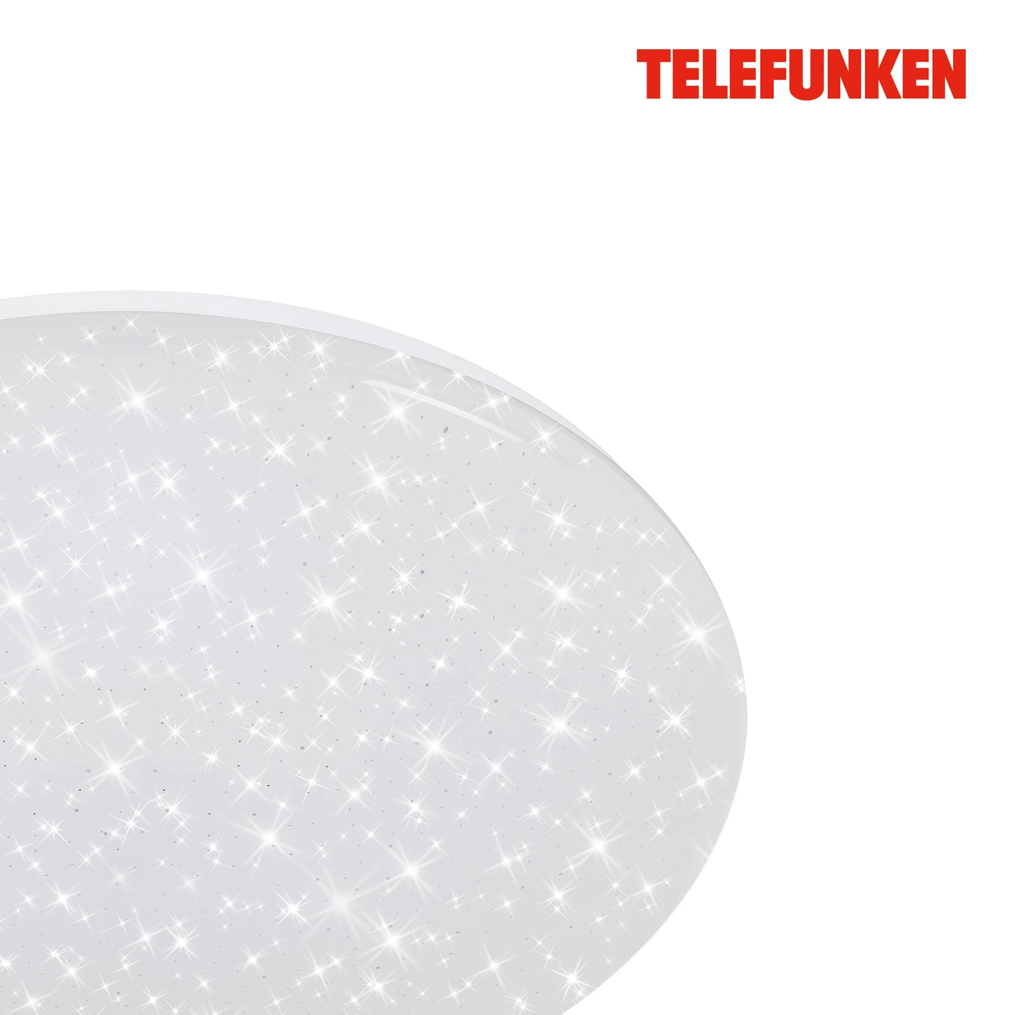 TELEFUNKEN Sensor LED Deckenleuchte, Ø 38 cm, 24 W, Weiß