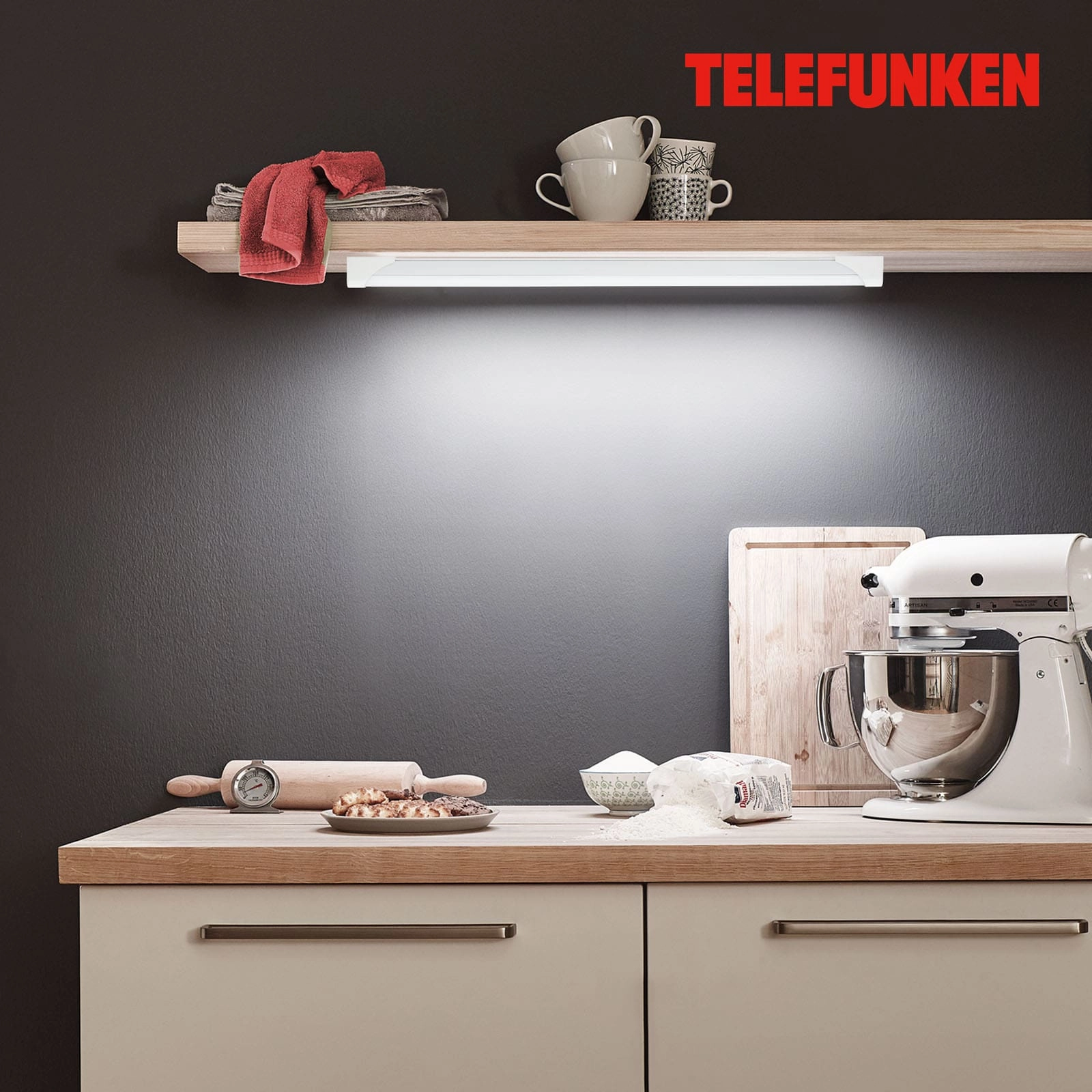 TELEFUNKEN LED Unterbauleuchte, 57,4 cm, 8 W, Weiß