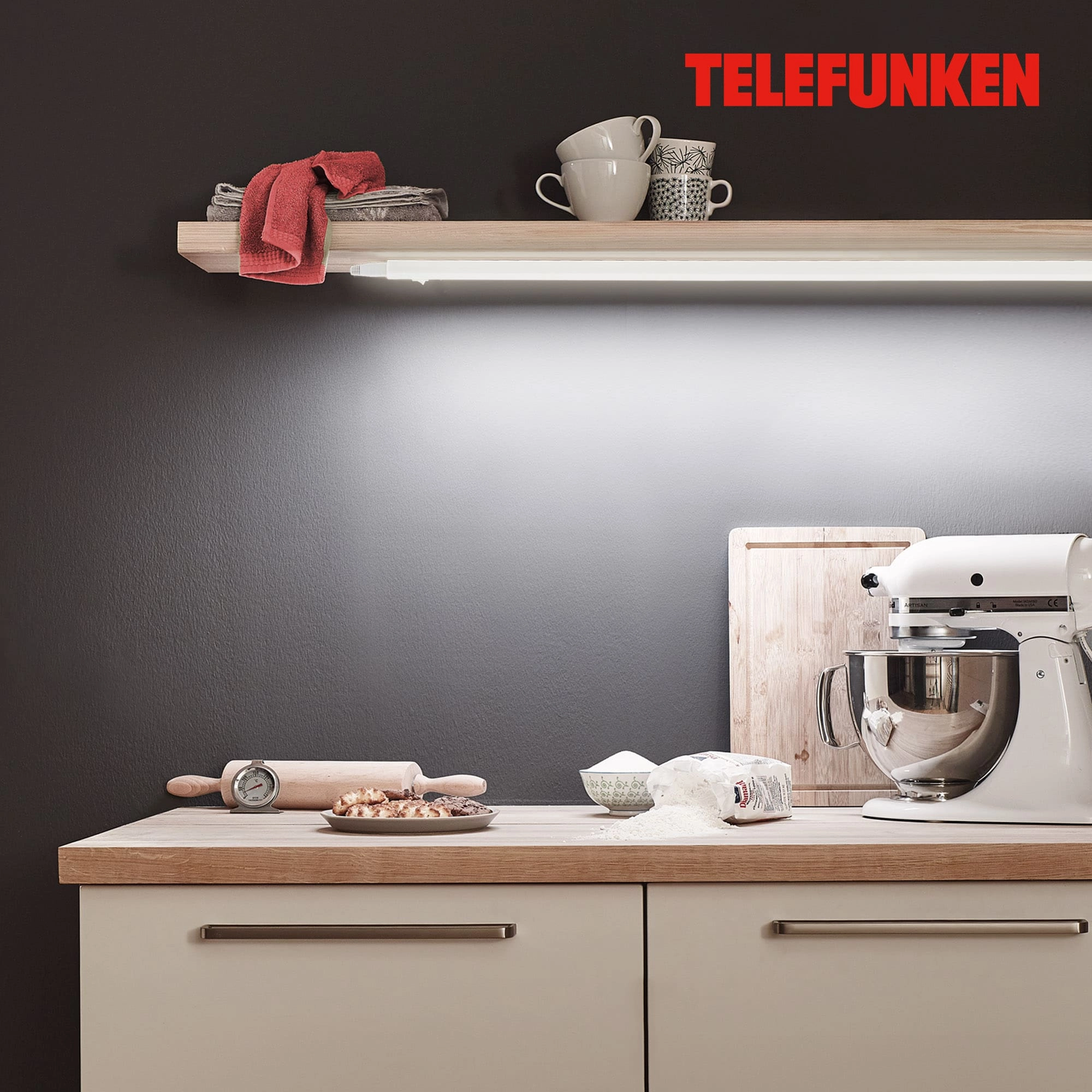 TELEFUNKEN LED Unterbauleuchte, 117,3 cm, 14 W, Weiß