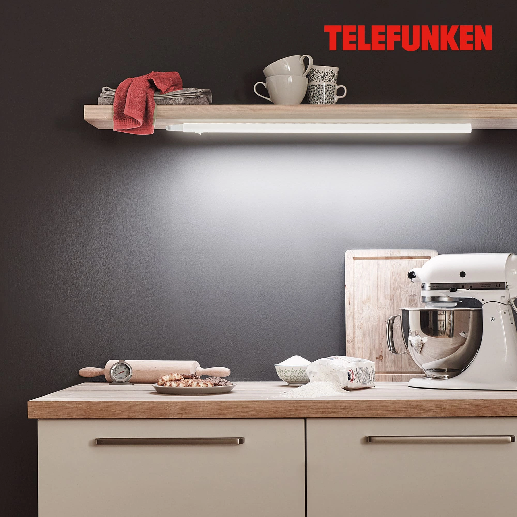 TELEFUNKEN LED Unterbauleuchte, 57,3 cm, 8 W, Weiß