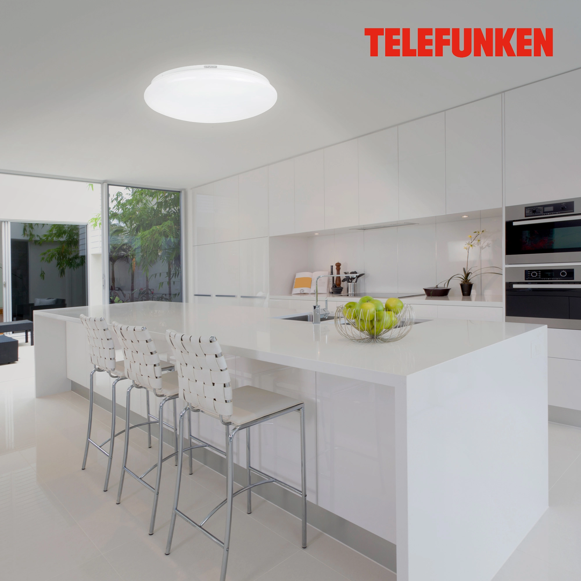 TELEFUNKEN LED Deckenleuchte, Ø 40 cm, 20 W, Weiß
