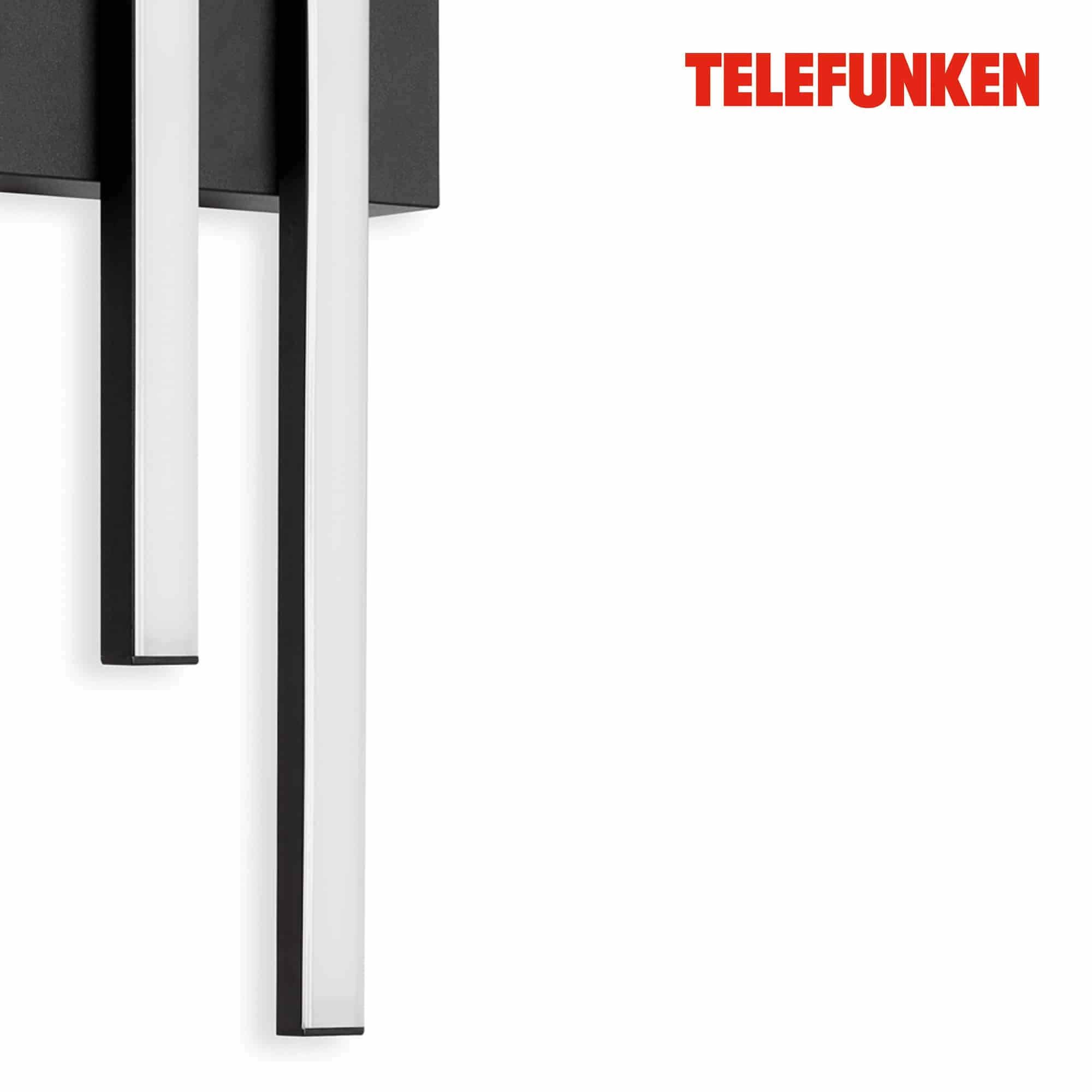 TELEFUNKEN LED Außenwandleuchte, 47 cm, 8 W, Schwarz