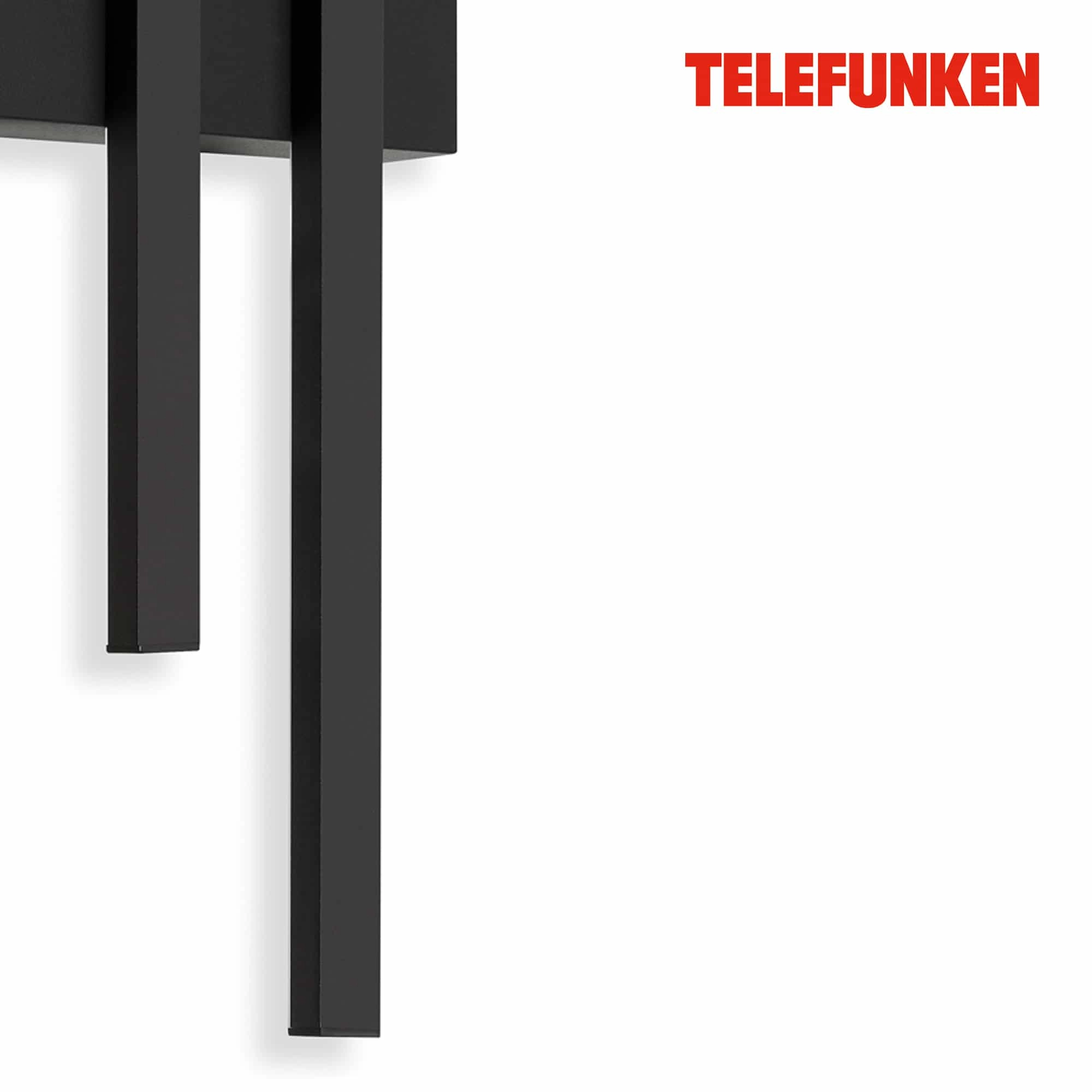 TELEFUNKEN LED Außenwandleuchte, 47 cm, 8 W, Schwarz
