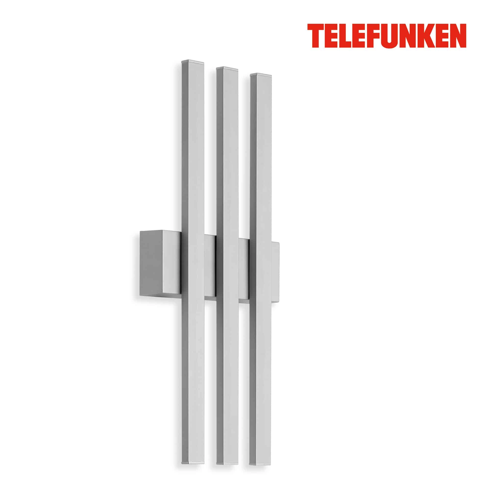 TELEFUNKEN LED Außenwandleuchte, 37 cm, 12 W, Silber