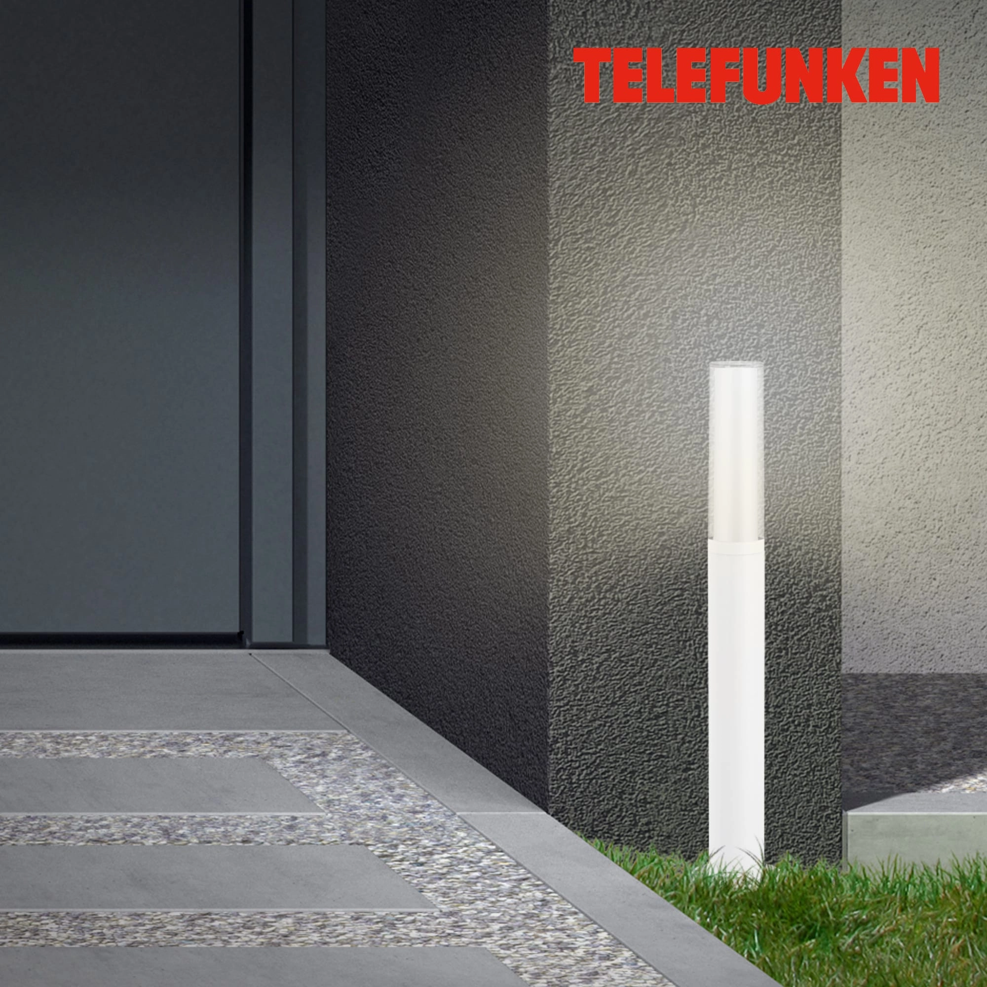 TELEFUNKEN LED Außenstehleuchte, 57 cm, 8 W, Weiß