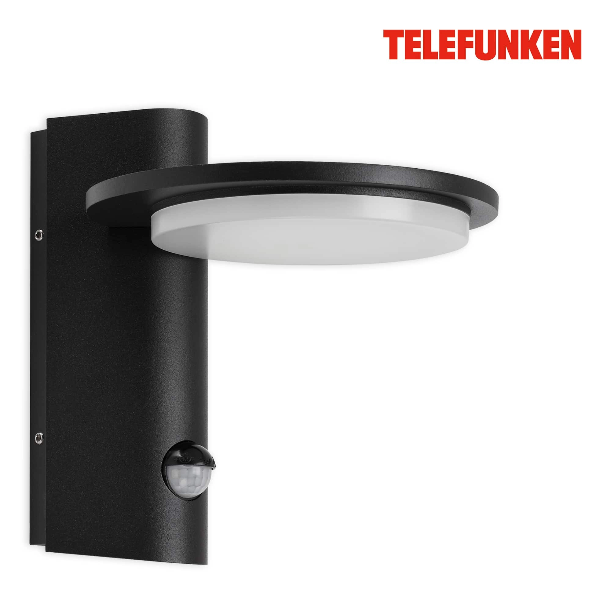 TELEFUNKEN LED Außenwandleuchte, 18 cm, 10 W, Schwarz