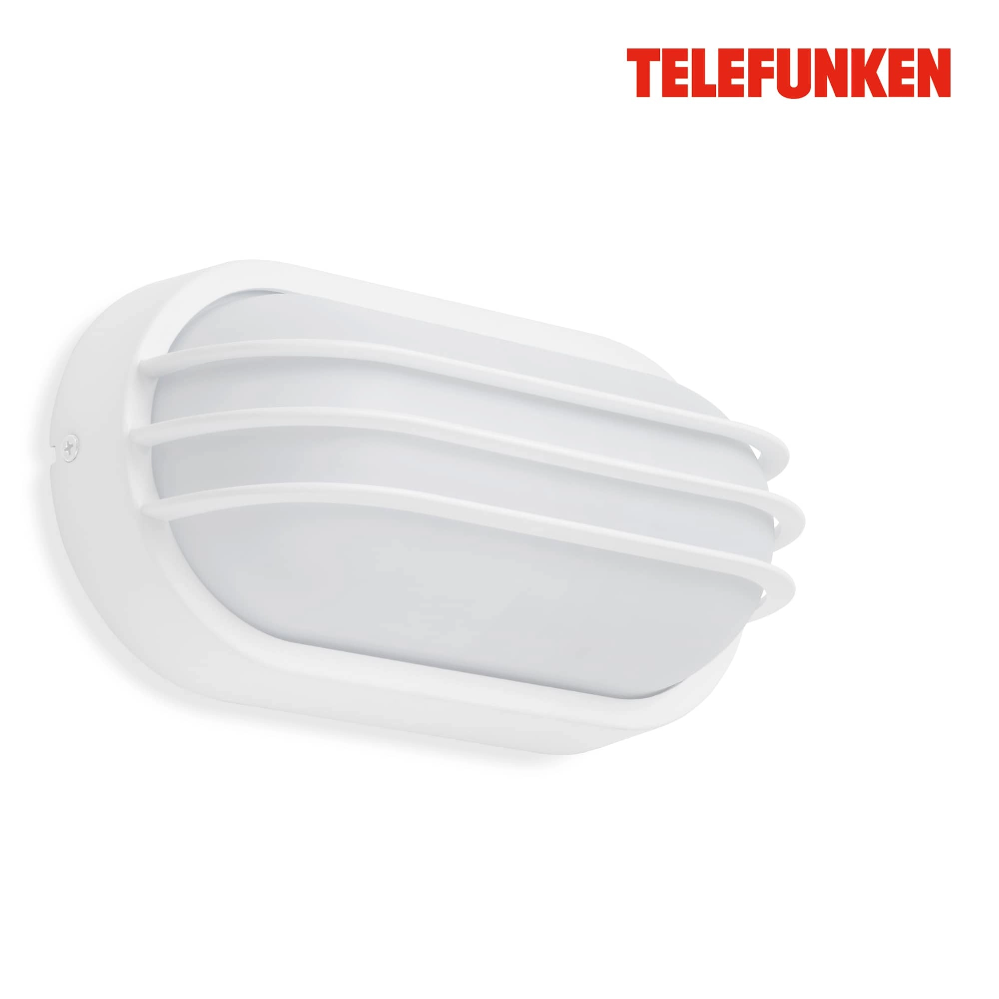 TELEFUNKEN LED Außenwandleuchte, 24 cm, 12 W, Weiß