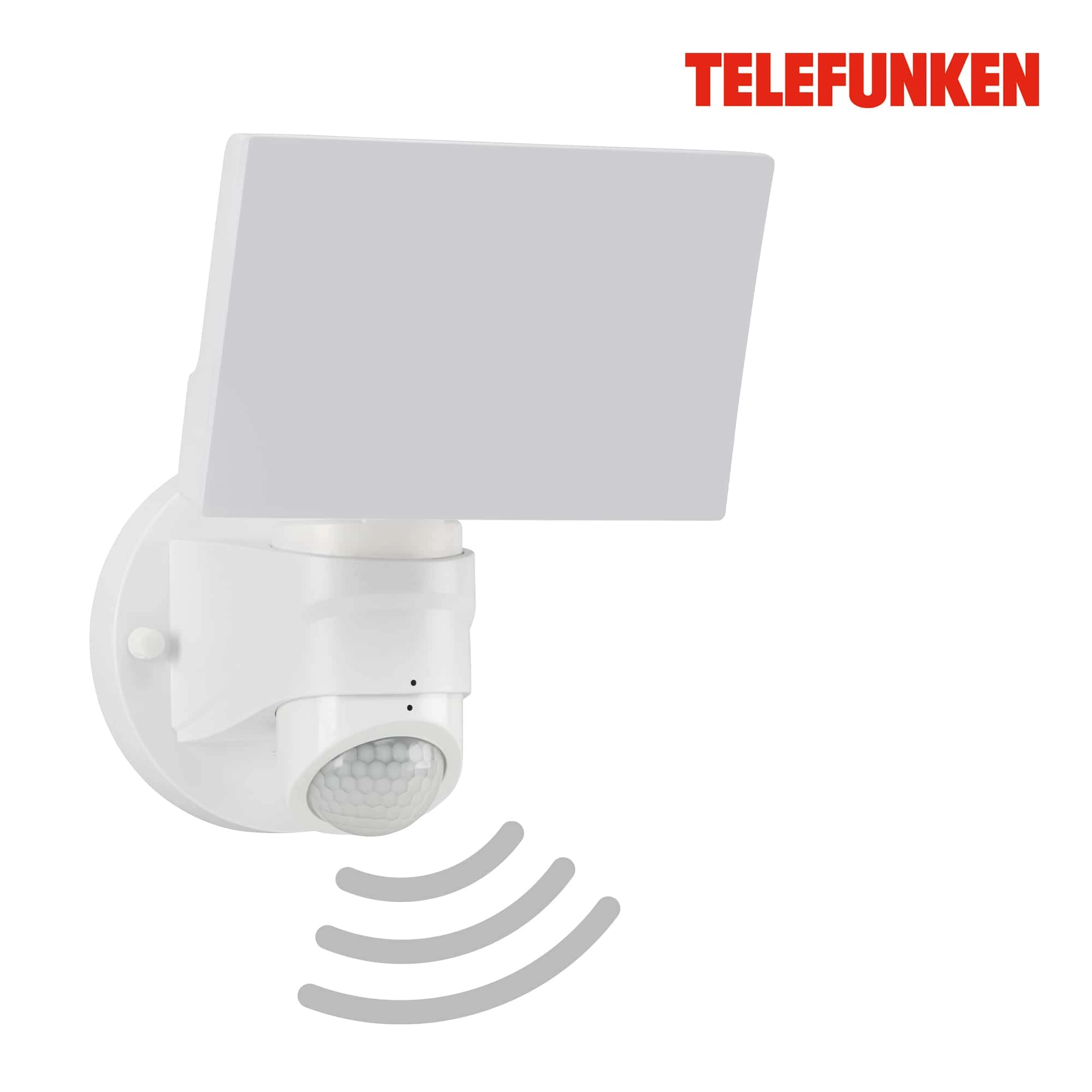 TELEFUNKEN LED Sensor Außenstrahler, 24 cm, 16 W, Weiß