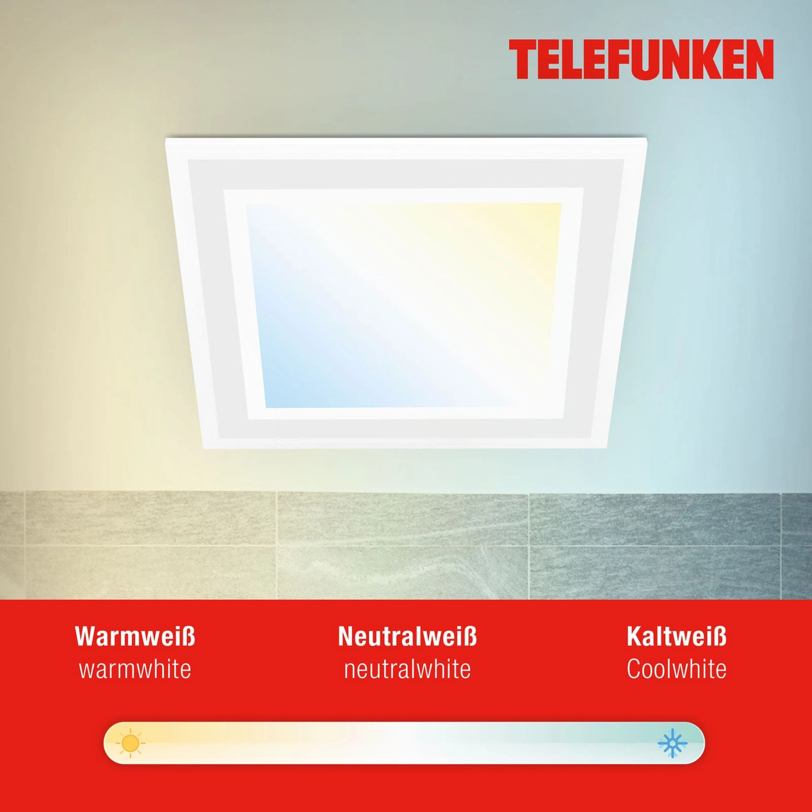 TELEFUNKEN LED Panel, Memory, Fernbedienung, RGB, Timer