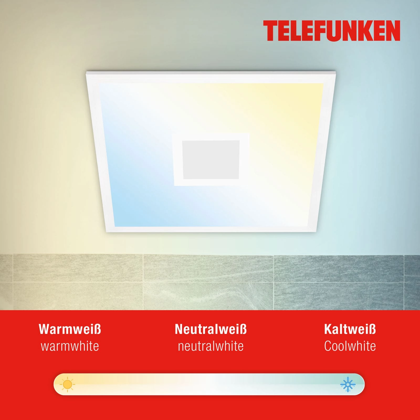 TELEFUNKEN LED Panel, Memory, Fernbedienung, RGB, Timer