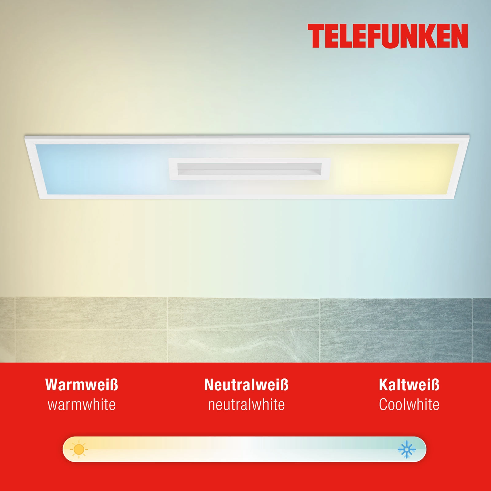 TELEFUNKEN LED Panel, Memory, Fernbedienung, RGB, Timer, Backlight