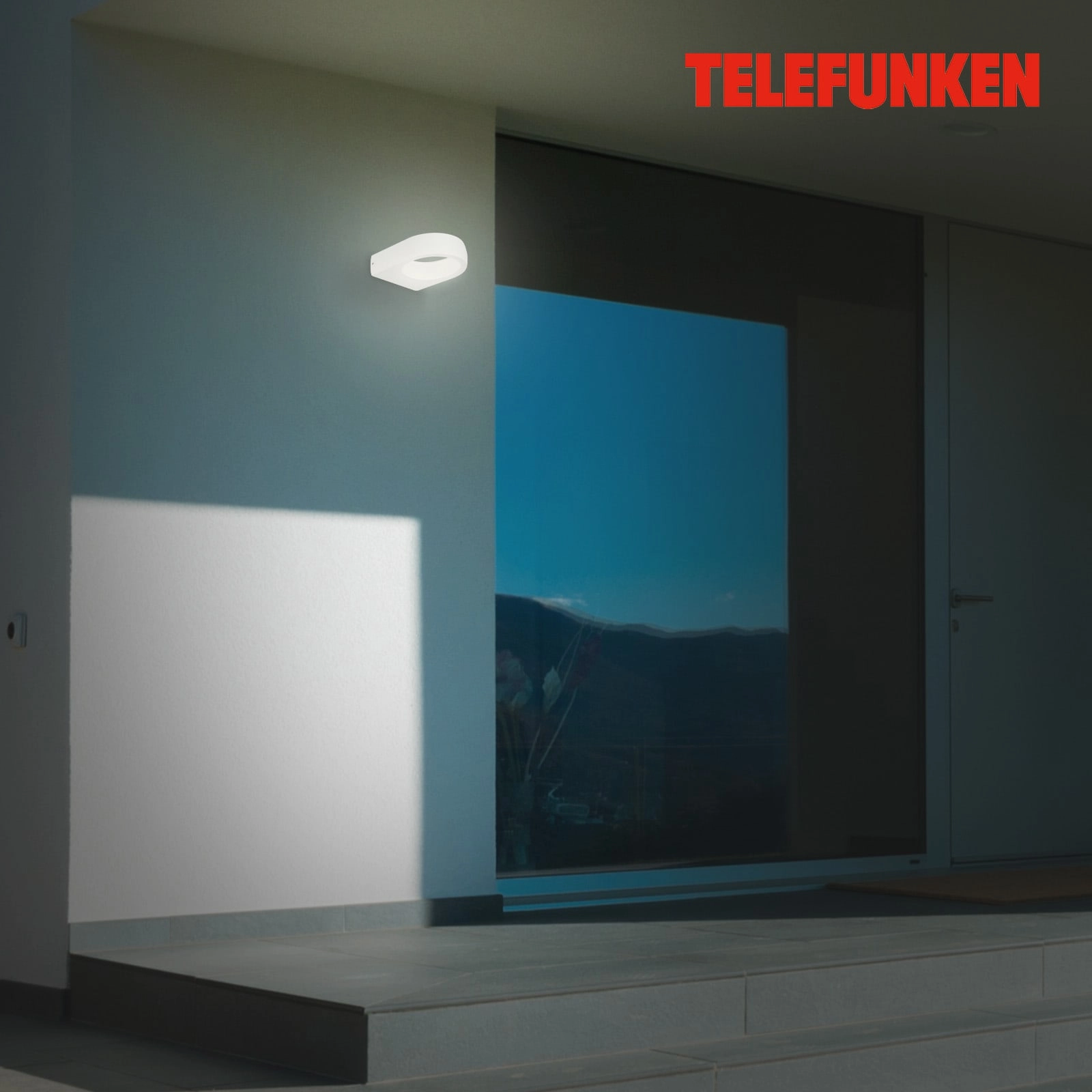 LED Außenleuchte, weiß, 1xLED/7,5W