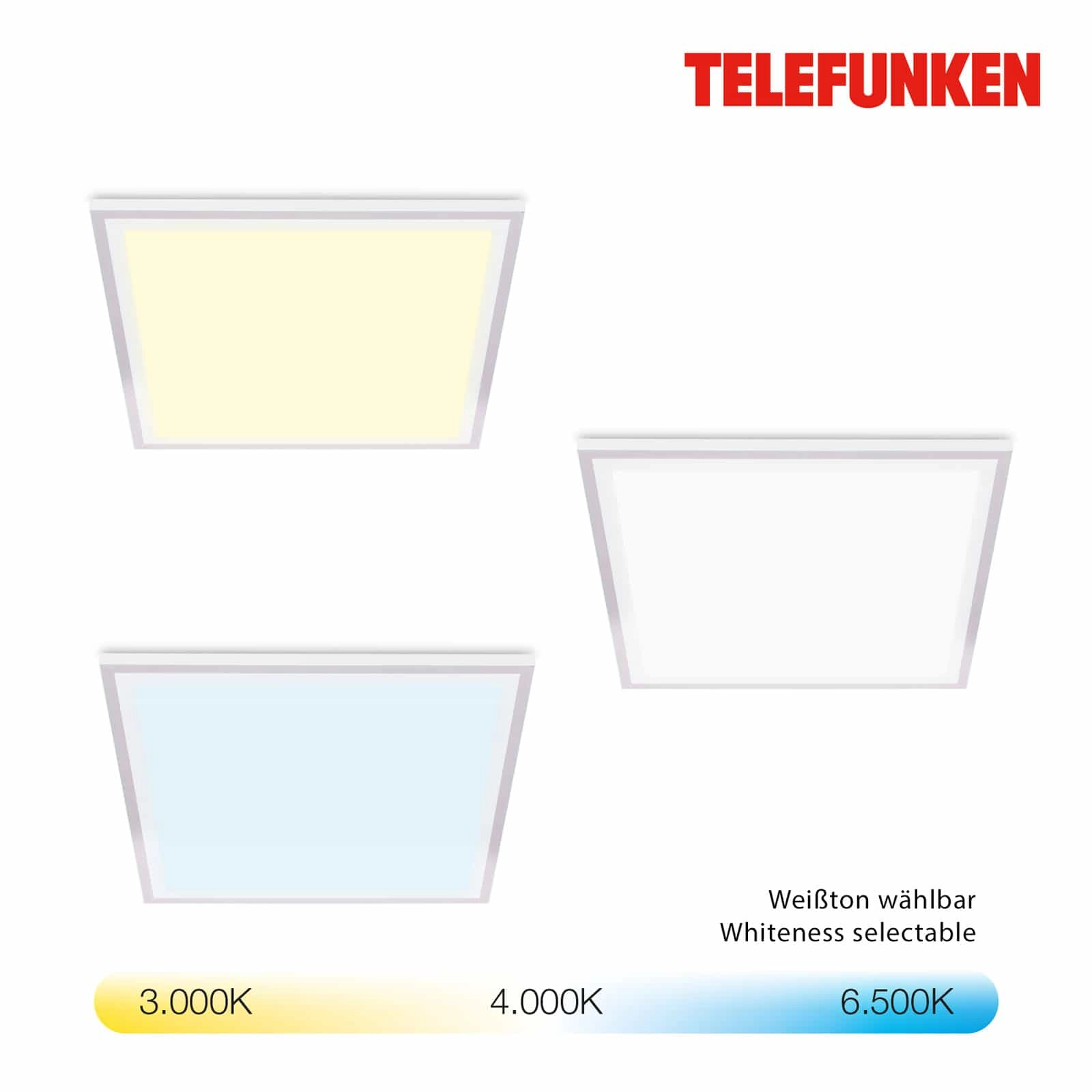Magic CCT LED Panel, 47 cm, 23 W, 2100 lm, schwarz