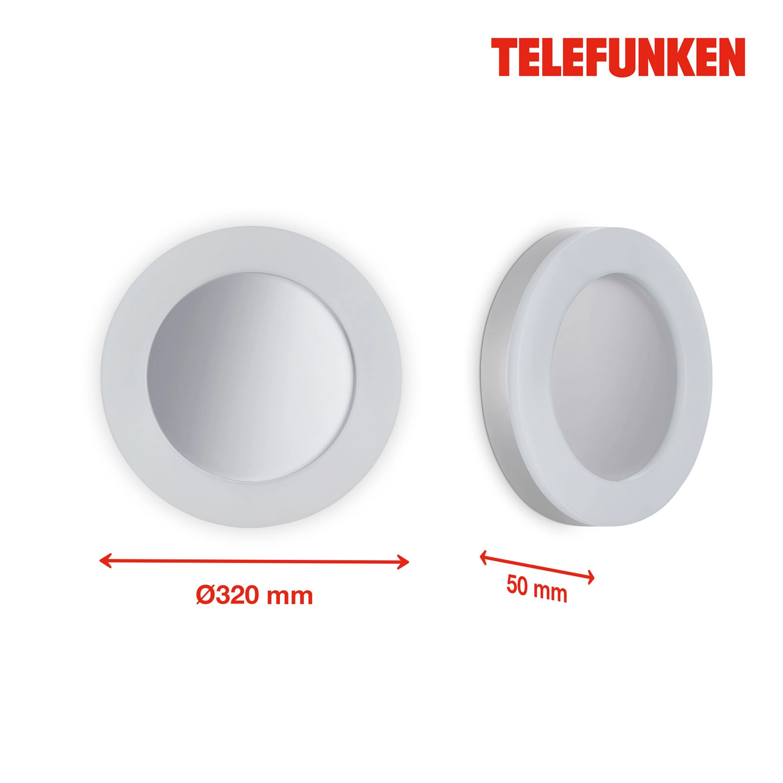 LED Außenleuchte, silber, 1xLED-Platine/24W