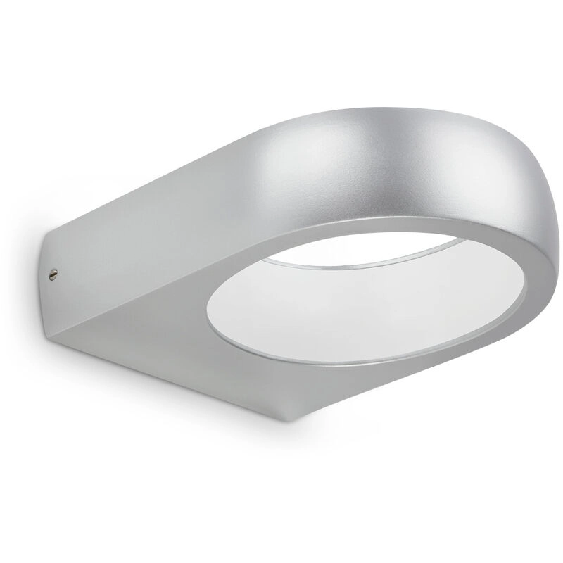 LED Außenleuchte, silber, 1xLED/6,5W