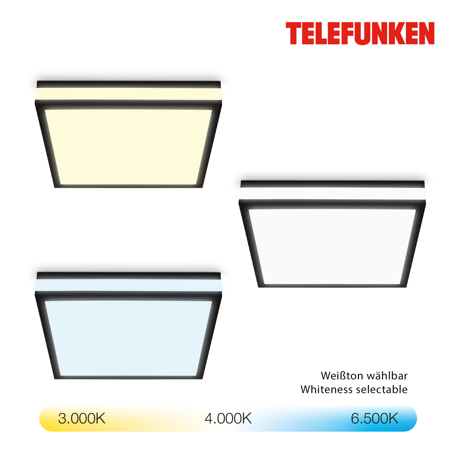 Magic CCT LED Panel mit RGB-LED, schwarz, LED