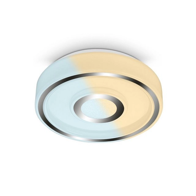 LED Bad Deckenleuchte, Ø 28 cm, LED-Platine, 12W, 1200 lm, chrom-Kristall