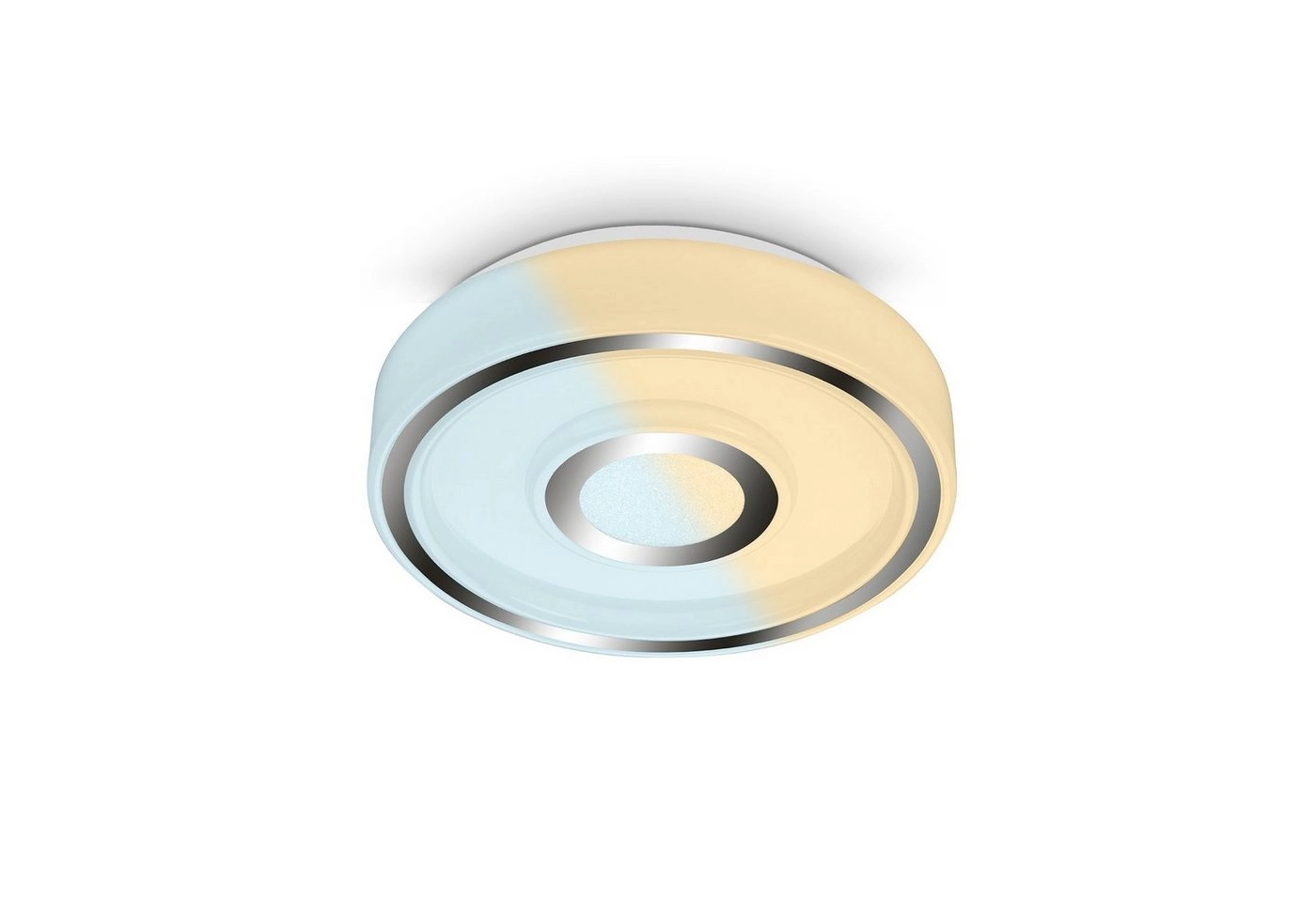 LED Bad Deckenleuchte, Ø 28 cm, LED-Platine, 12W, 1200 lm, chrom-Kristall
