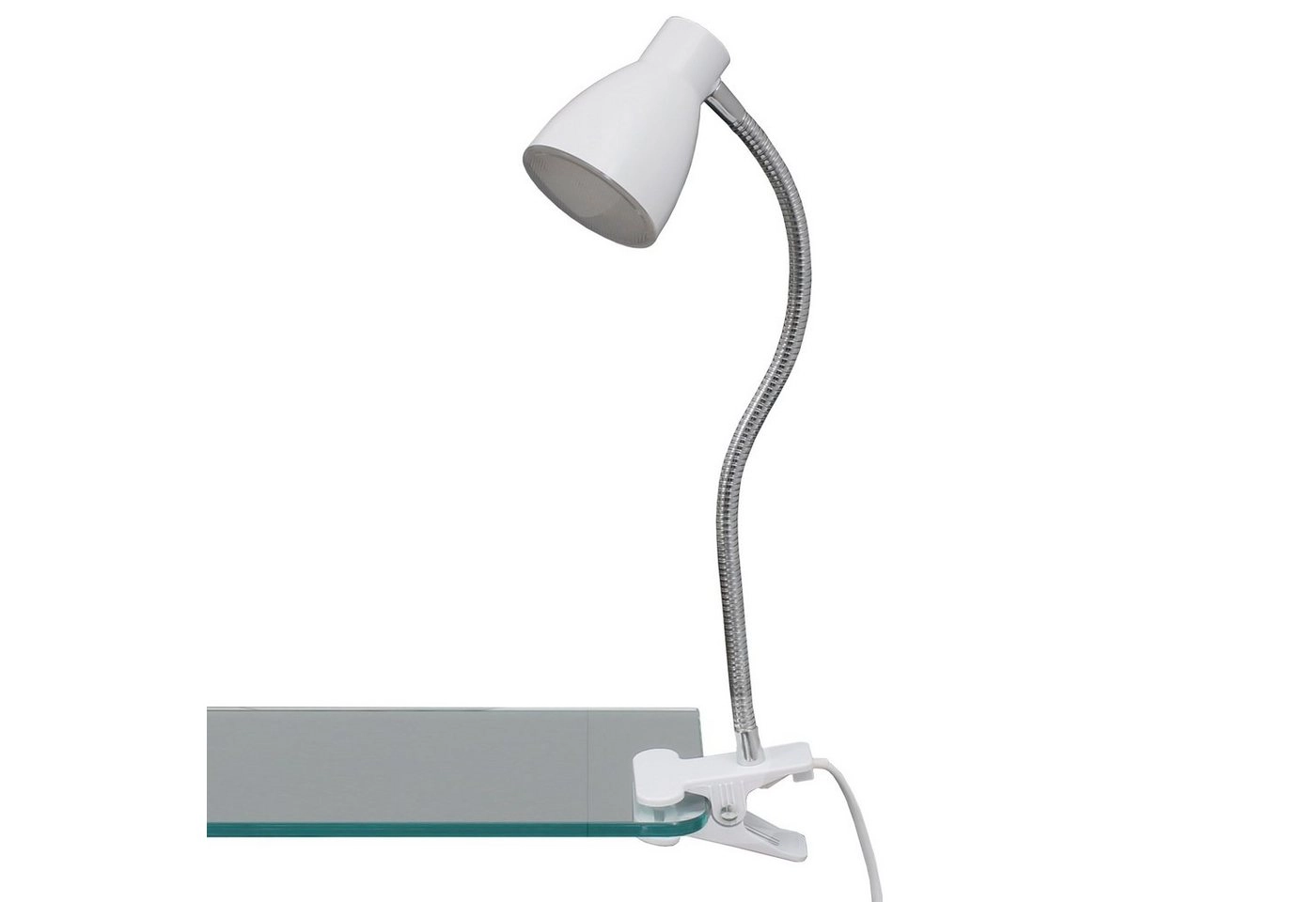 LED Klemmleuchte, 28,5 cm, 2,5 W, Weiß