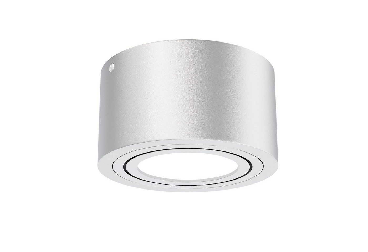 LED Aufbauleuchte, Ø 9 cm, 5 W, Silber