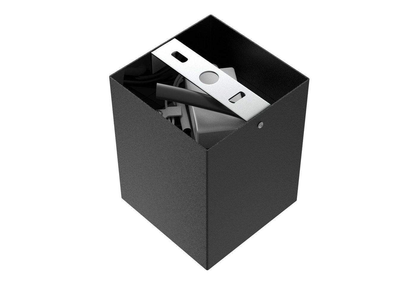 LED Aufbauleuchte, 10,5 cm, 5 W, Schwarz