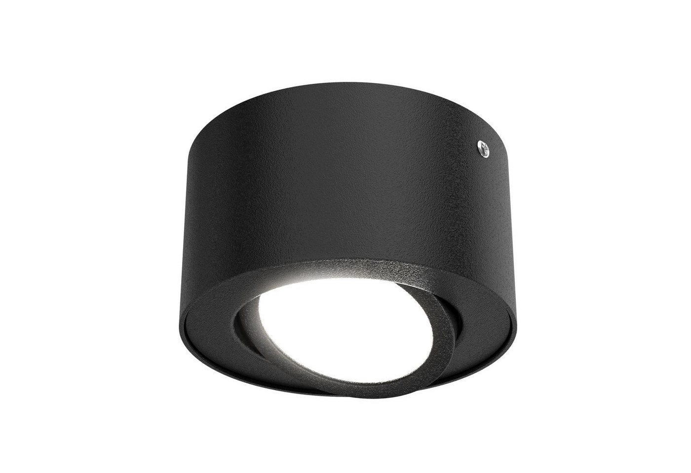 LED Aufbauleuchte, Ø 9 cm, 5 W, Schwarz