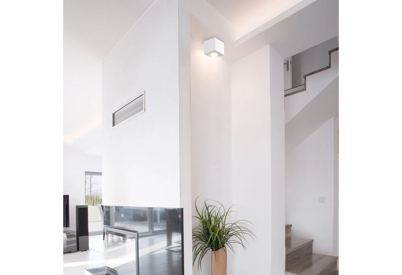 LED Aufbauleuchte, 10,5 cm, 5 W, Weiß
