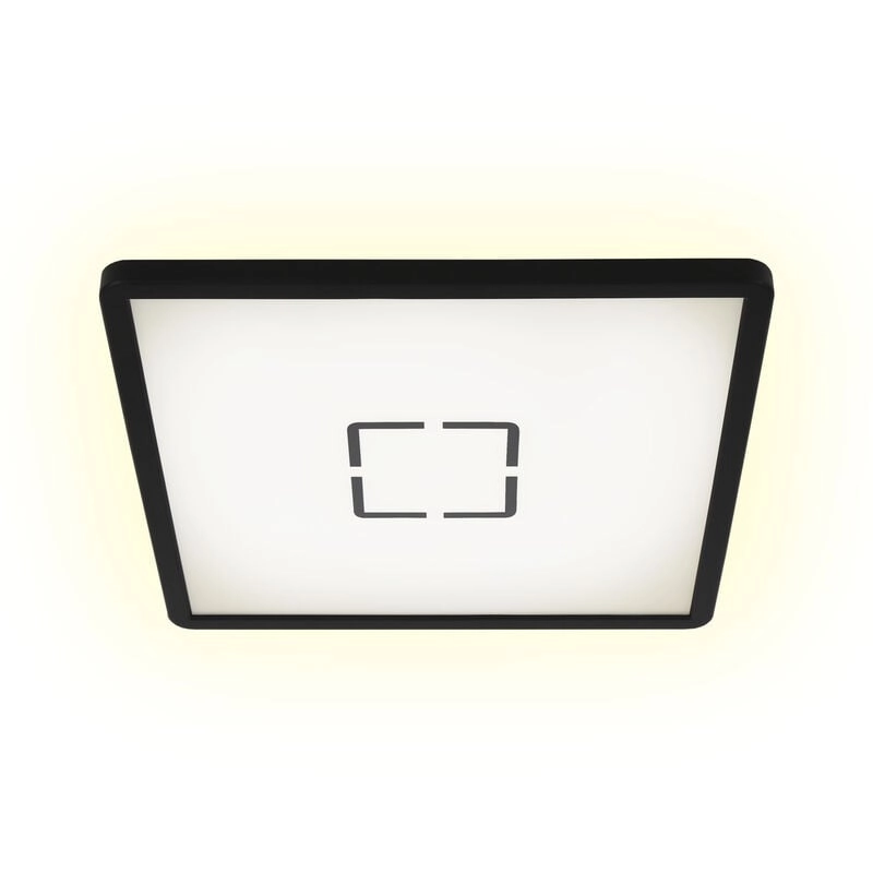 Slim LED Panel, 29,3 cm, 2400 LUMEN, 18 WATT, Schwarz