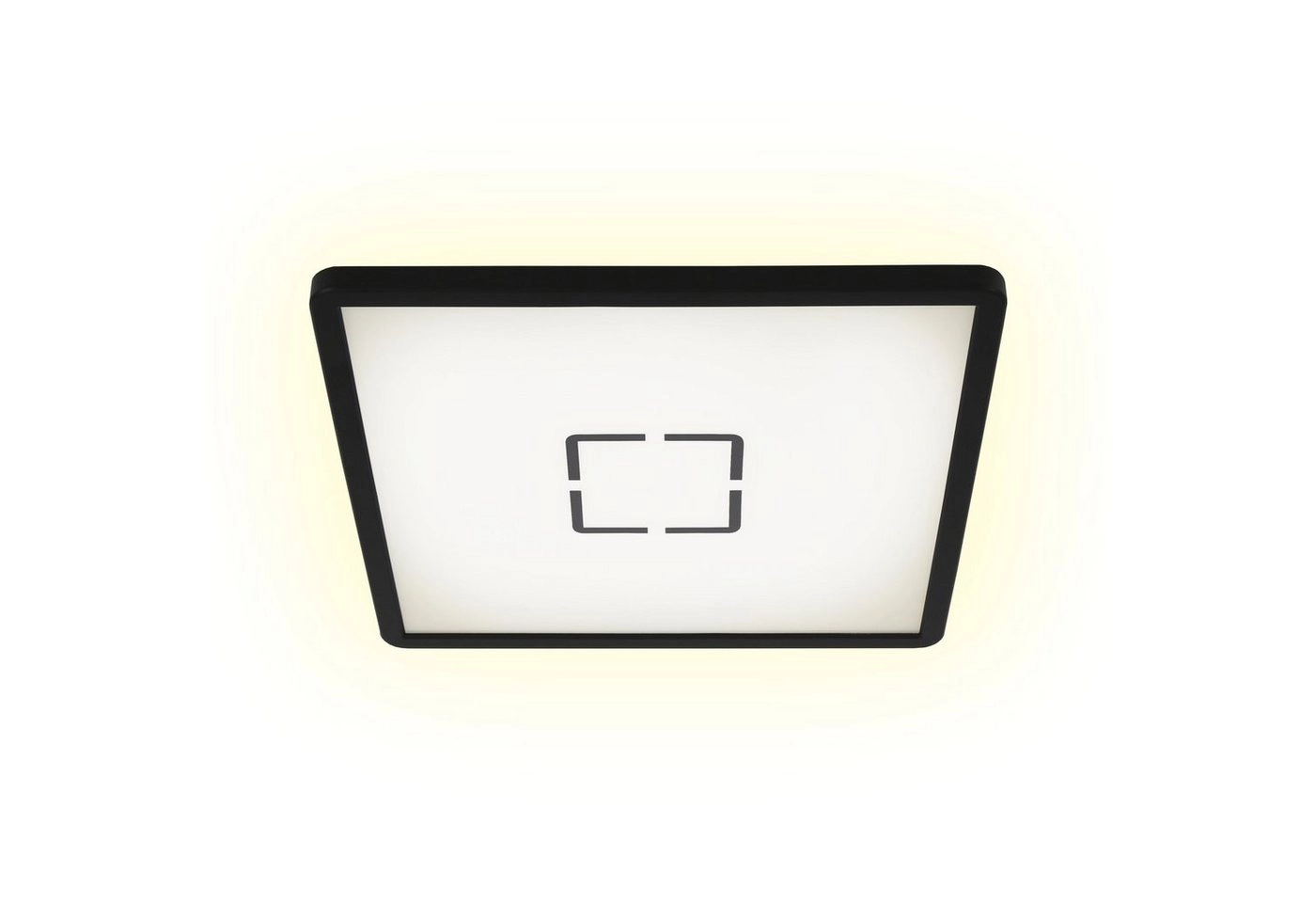 Slim LED Panel, 29,3 cm, 2400 LUMEN, 18 WATT, Schwarz