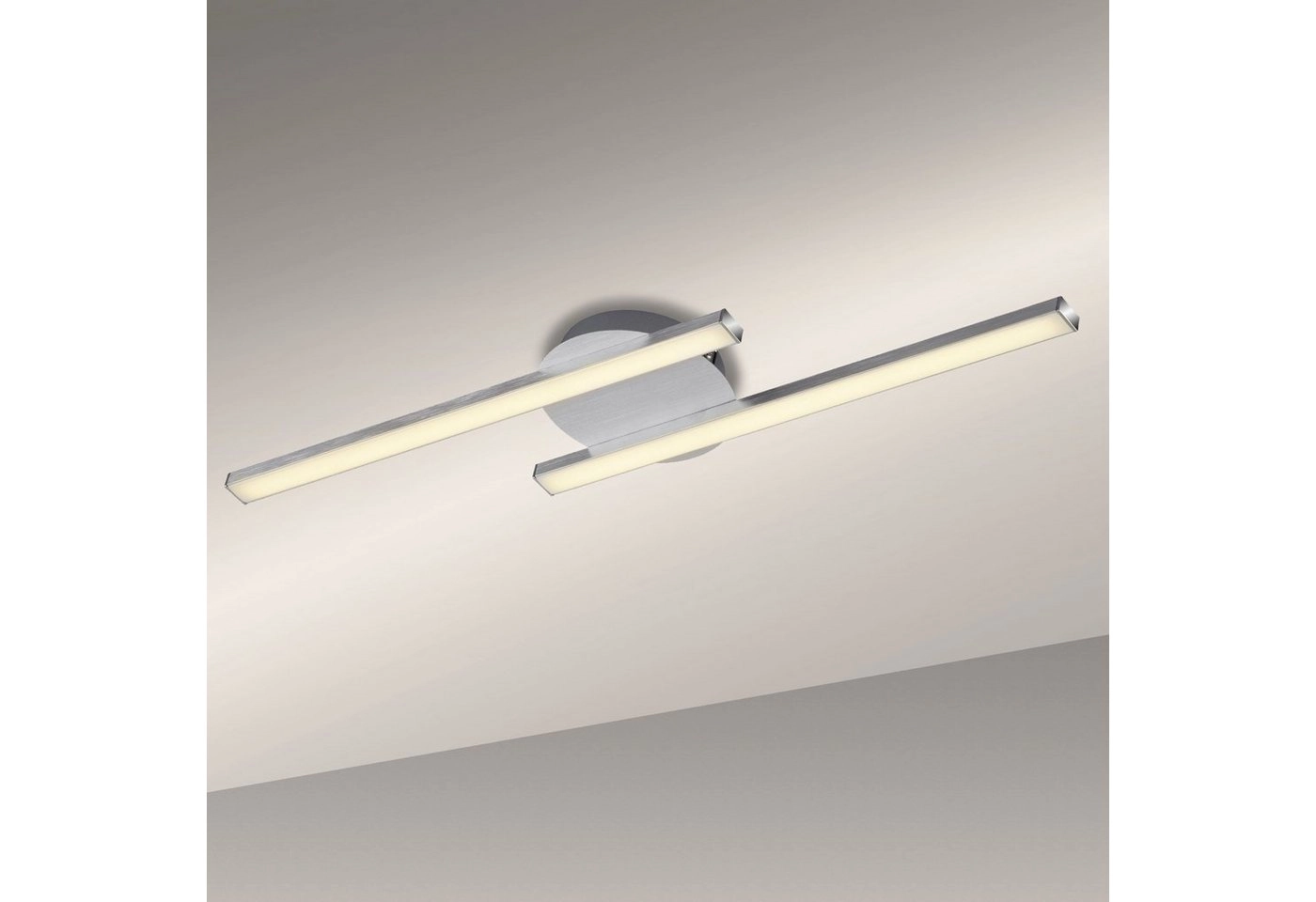 LED Wand- und Deckenleuchte, 55,4 cm, 12 W, Alu