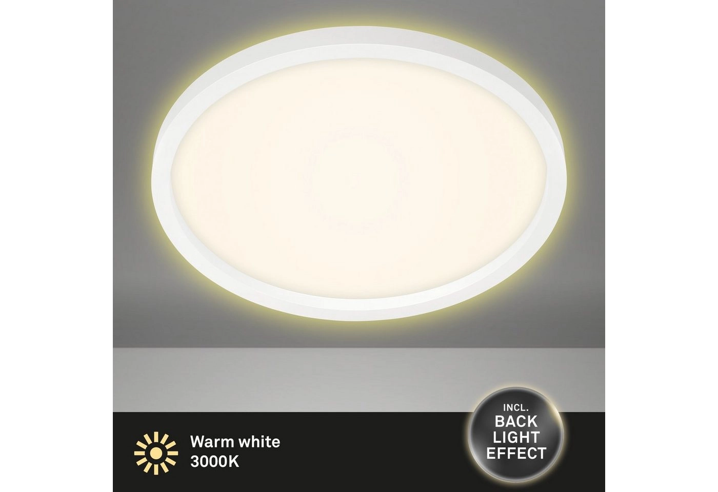 LED Panel, Ø 42,5 cm, 3000 LUMEN, 22 WATT, Weiß