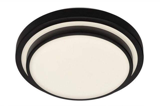 LED Deckenleuchte, Ø 33,8 cm, 18 W, Schwarz