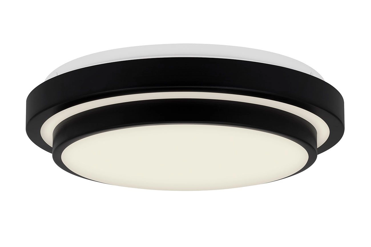 LED Deckenleuchte, Ø 33,8 cm, 18 W, Schwarz