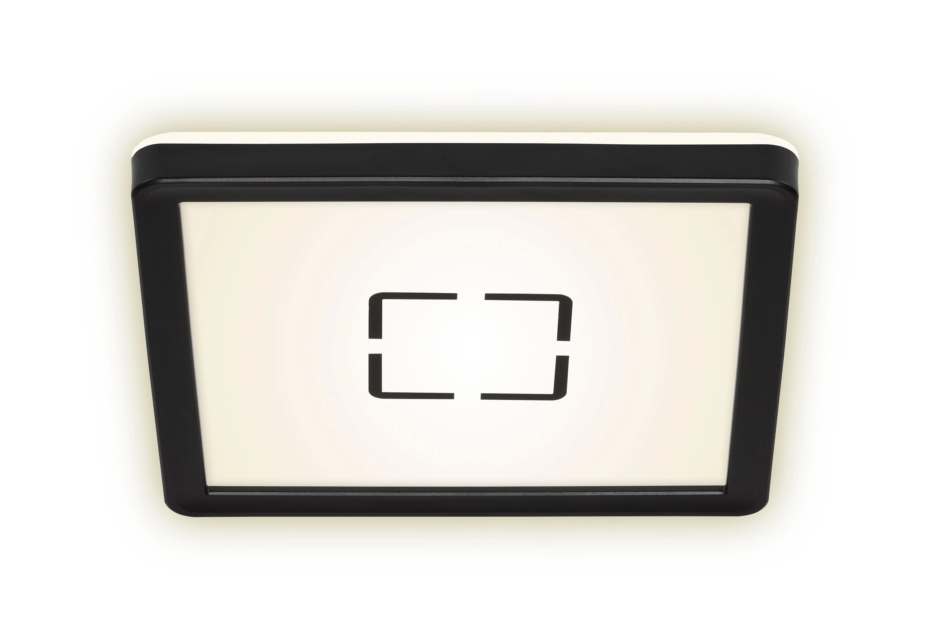 Slim LED Panel, 19 cm, 1400 LUMEN, 12 WATT, Schwarz