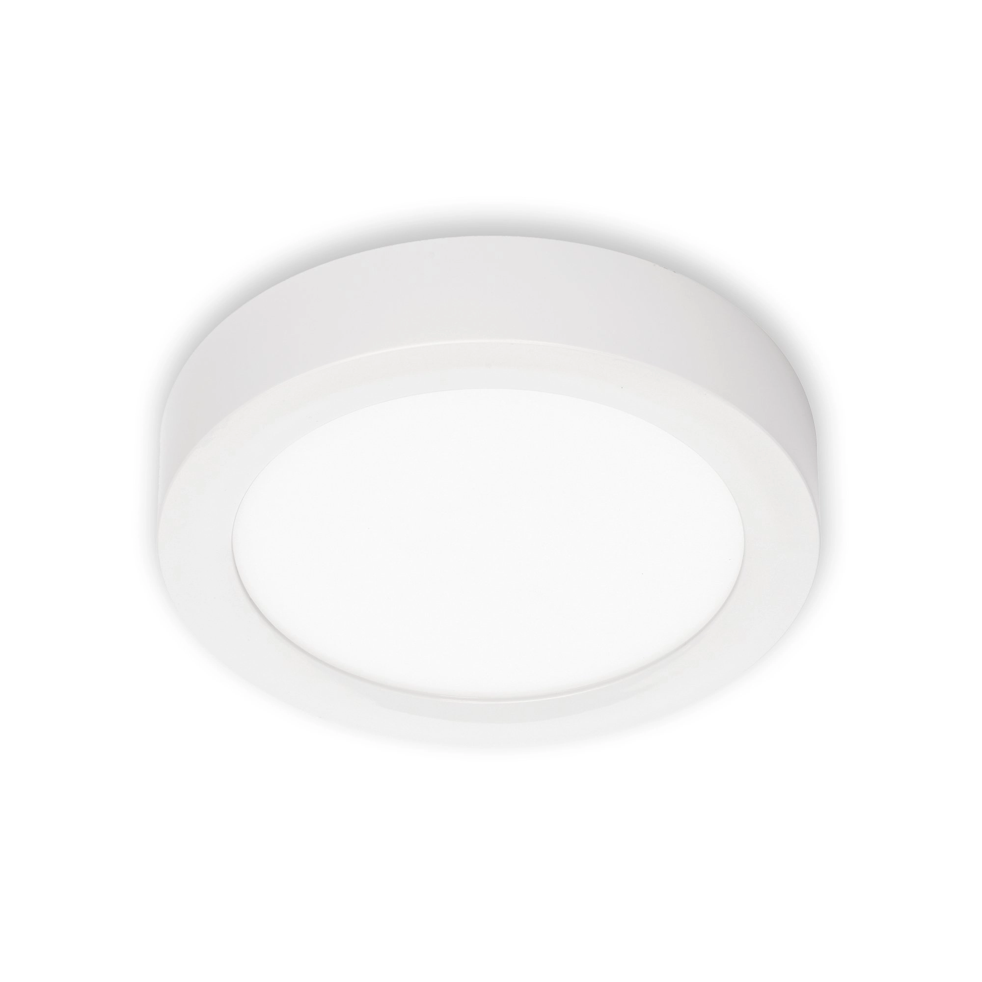 LED Deckenleuchte, Ø 17 cm, 12 W, Weiß