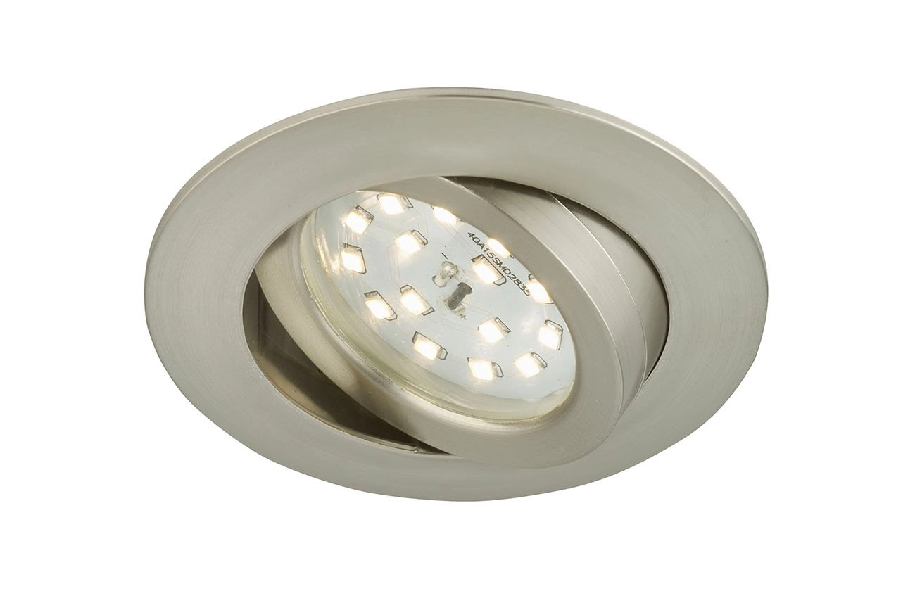 LED Einbauleuchte, Ø 8,2 cm, 5,5 W, Matt-Nickel