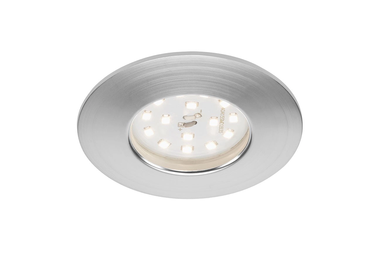 LED Einbauleuchte, Ø 7,5 cm, 6,5 W, Alu