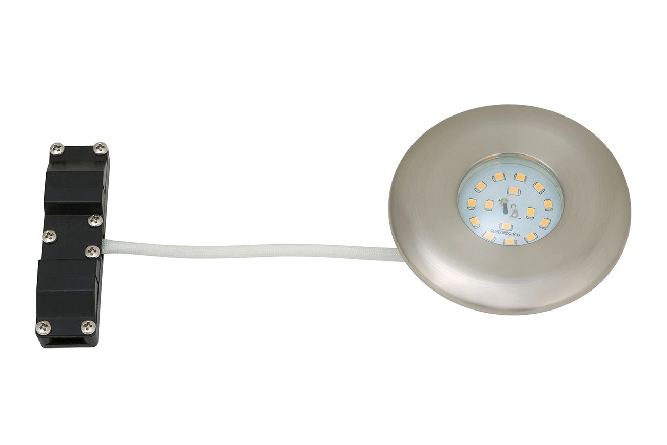 LED Einbauleuchte, Ø 9,3 cm, 5 W, Matt-Nickel