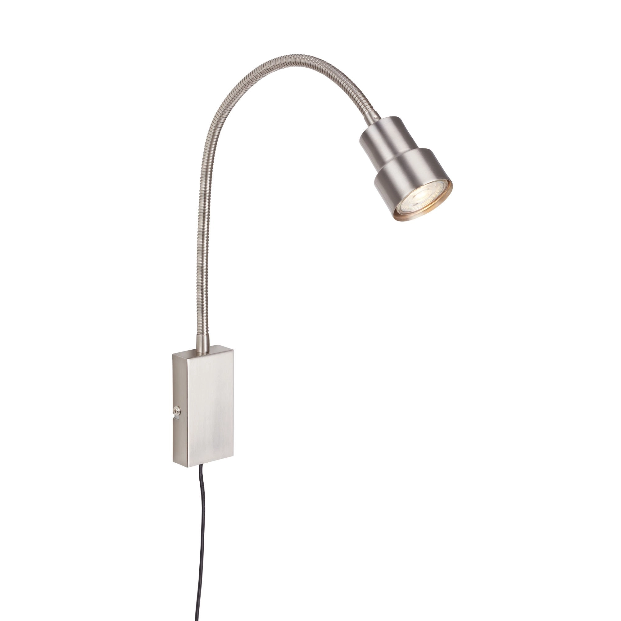 LED Touch Wandleuchte, 57,7 cm, 5 W, Matt-Nickel