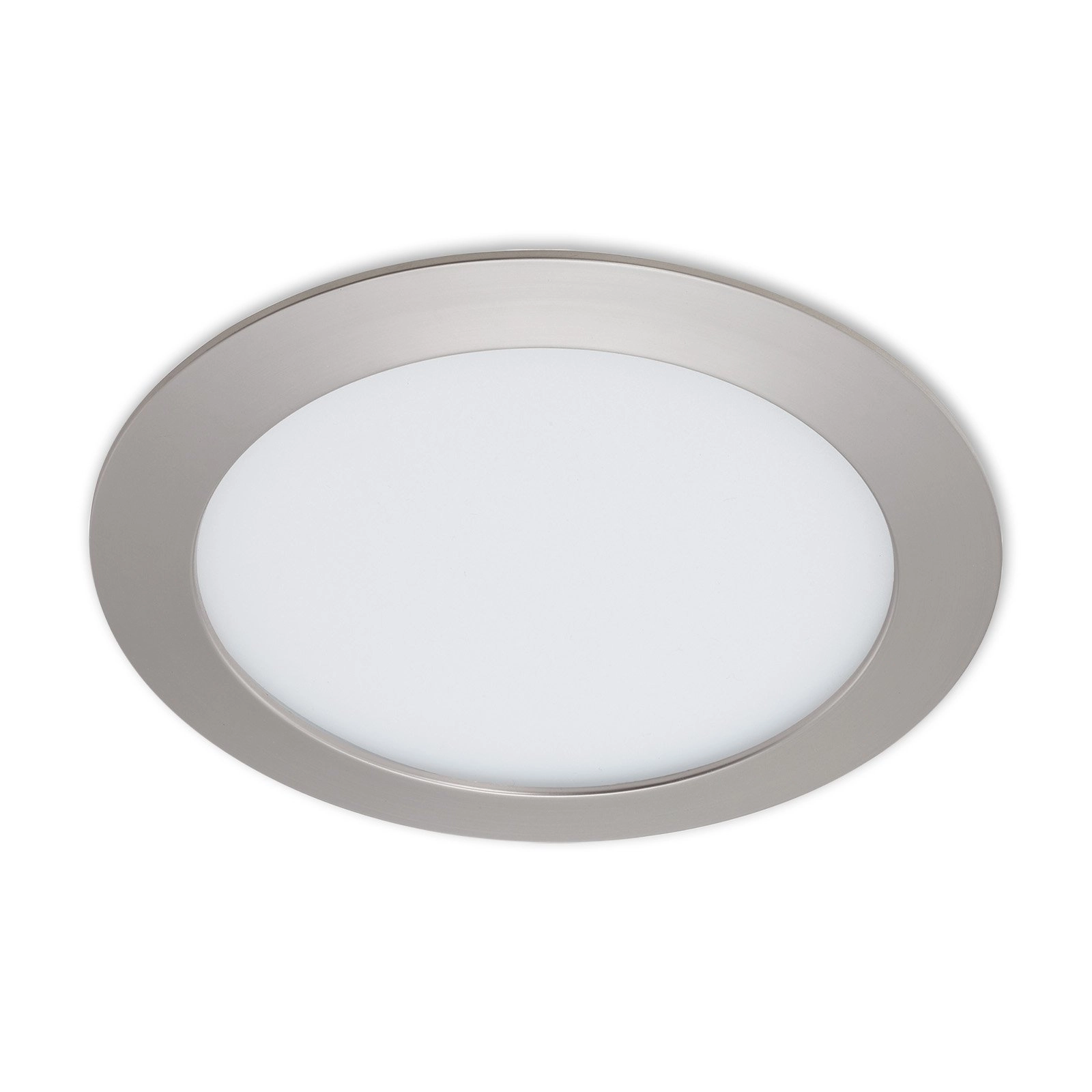 LED Einbauleuchte, Ø 17 cm, 12 W, Matt-Nickel