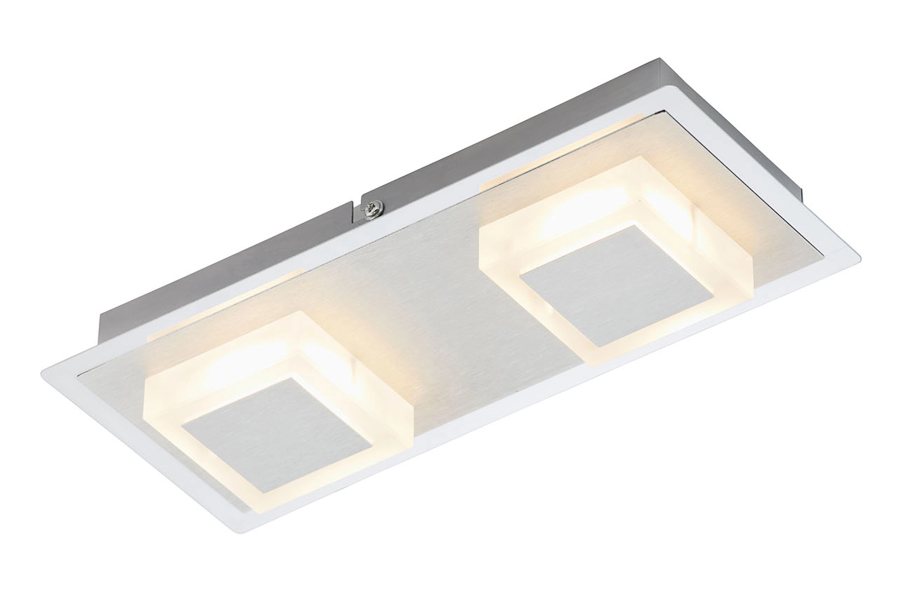 LED Deckenleuchte, 28 cm, 10 W, Alu-Chrom